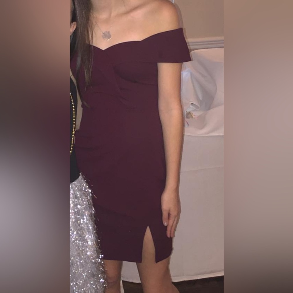 Speechless Burgundy Mini Dress